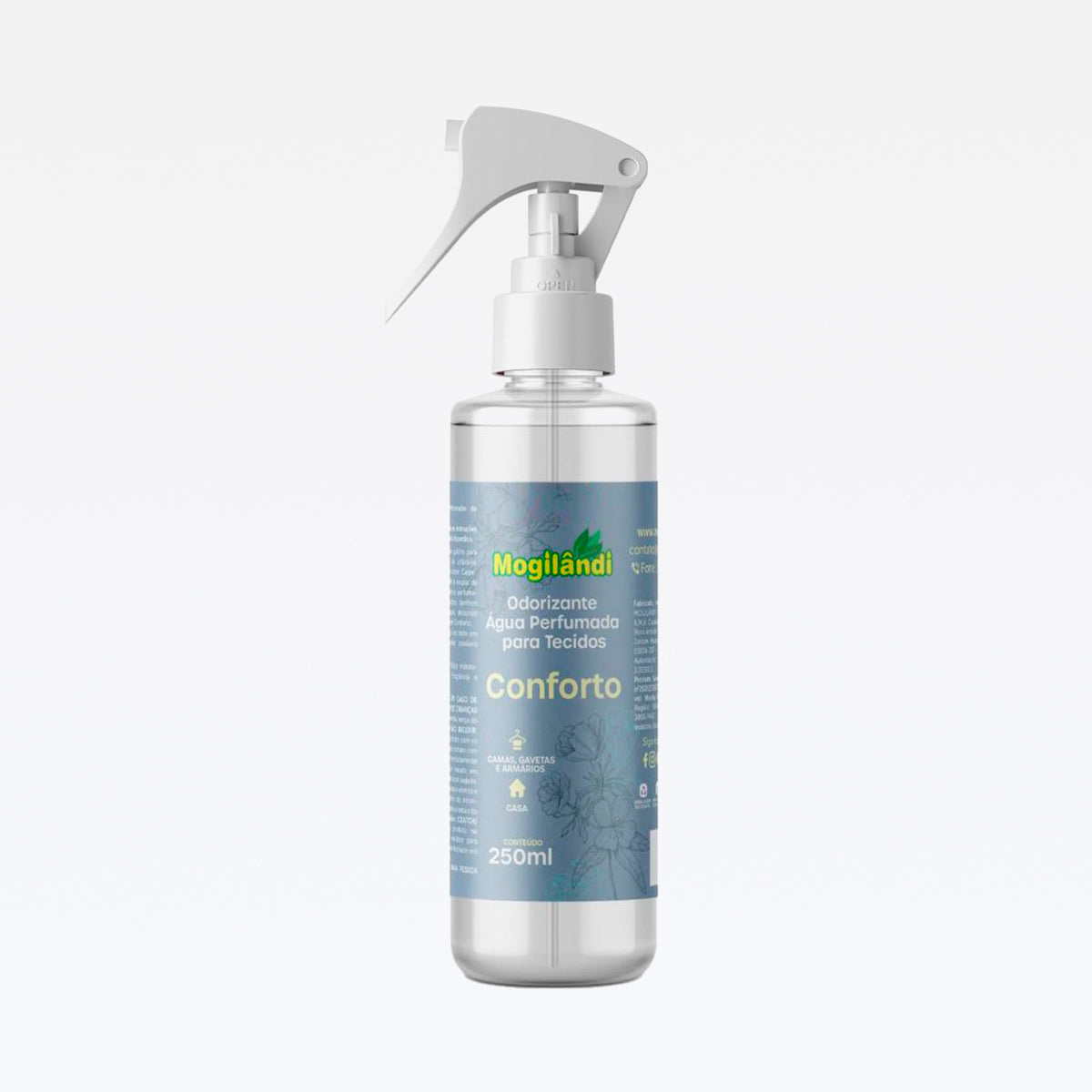 Agua Perfumada P/ Tecidos Odorizante Conforto 250 Ml Mogilandi