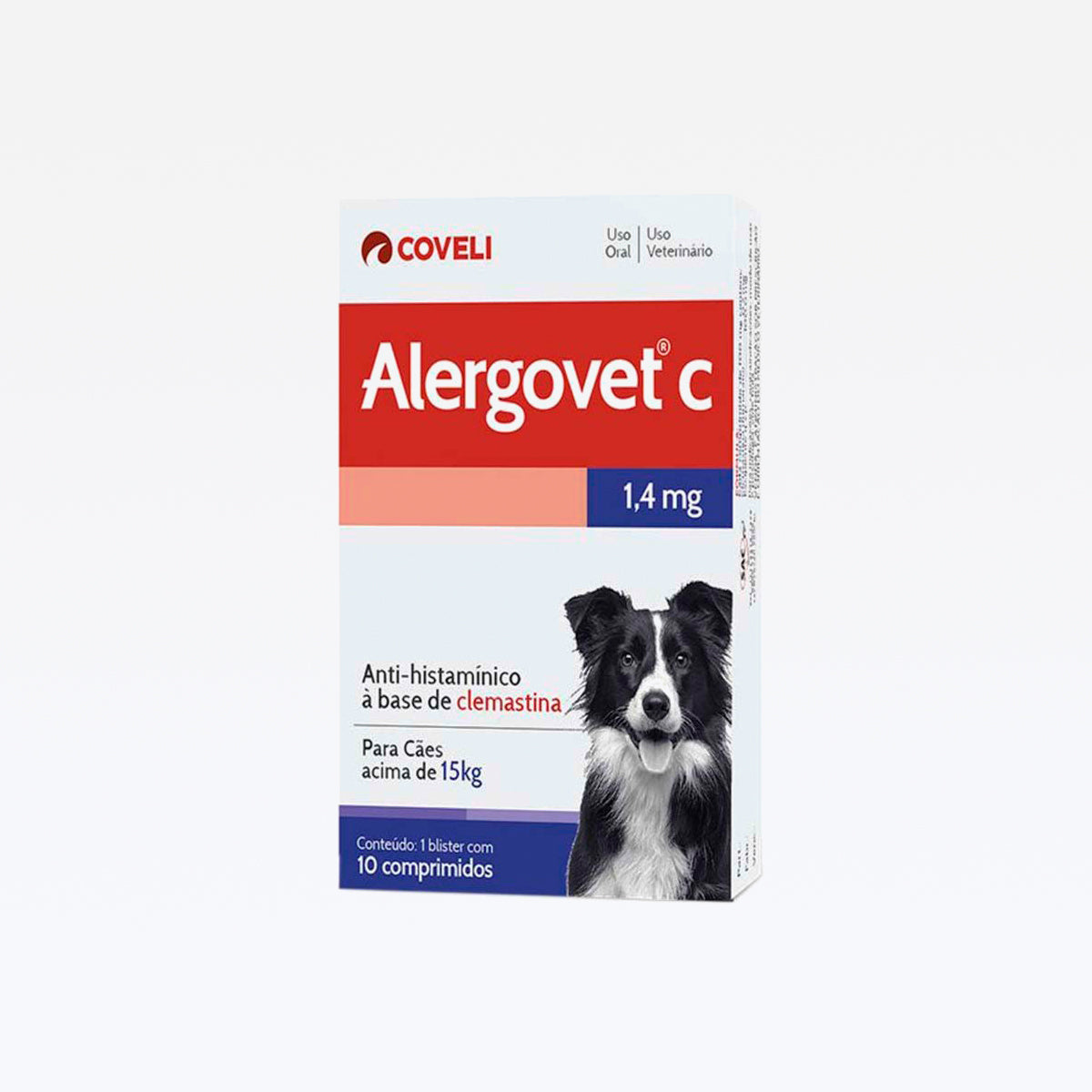 Alergovet C 1,4mg Caes 10Comprimidos