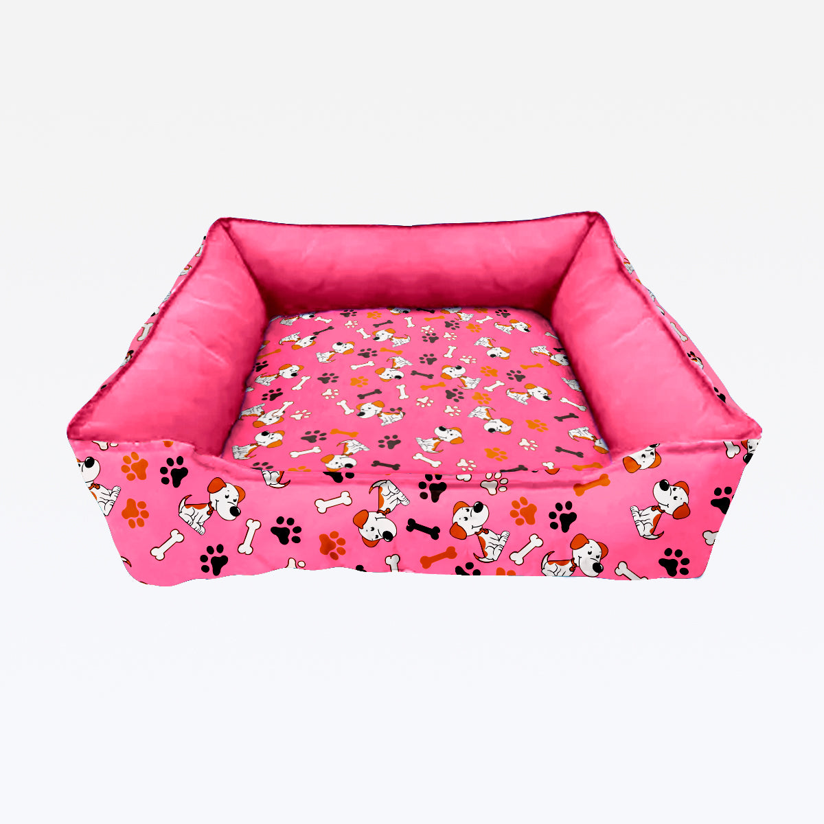 Cama Luxo Quadrada com Ziper - Rosa