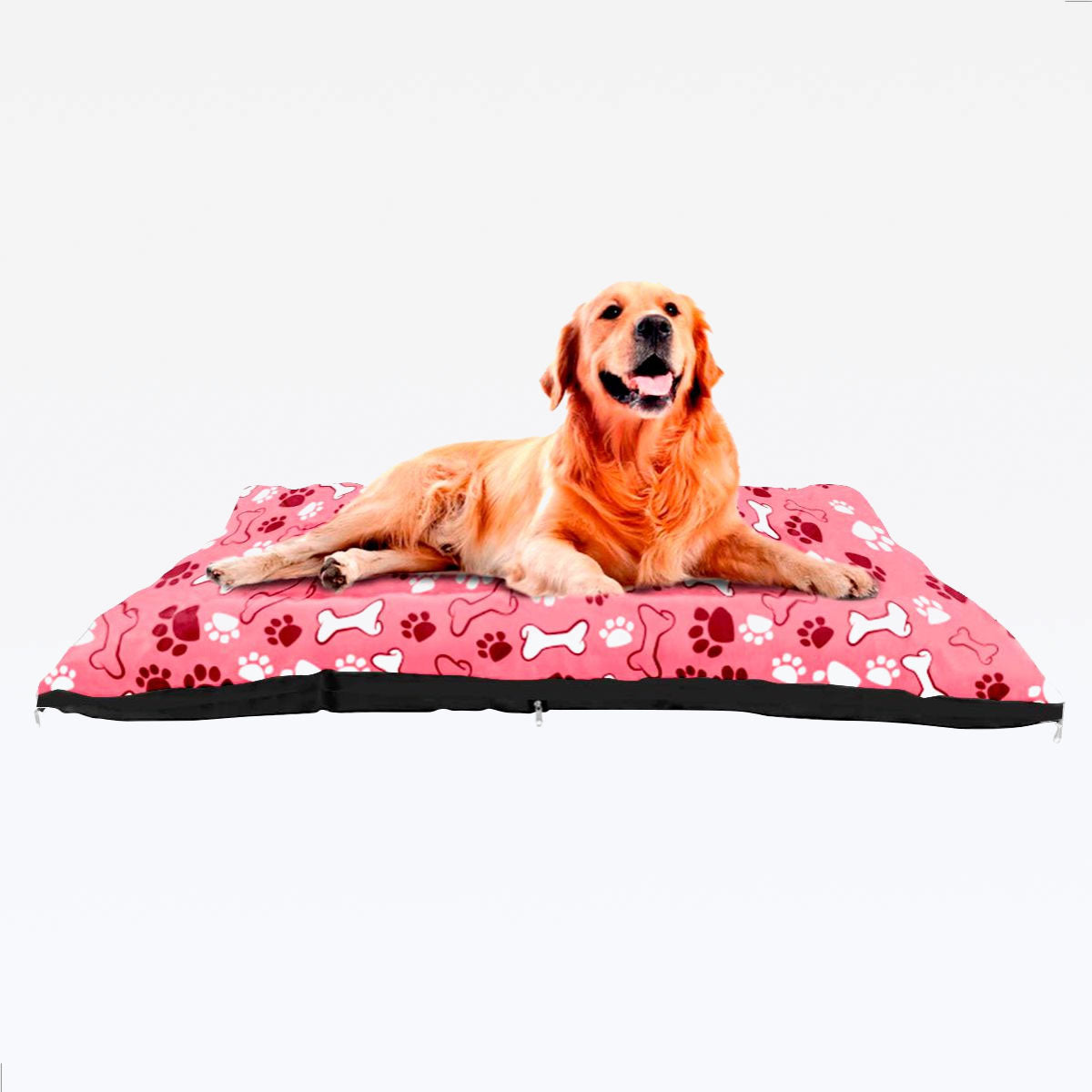 Colchonete Nylon com 3 Zipers - Rosa