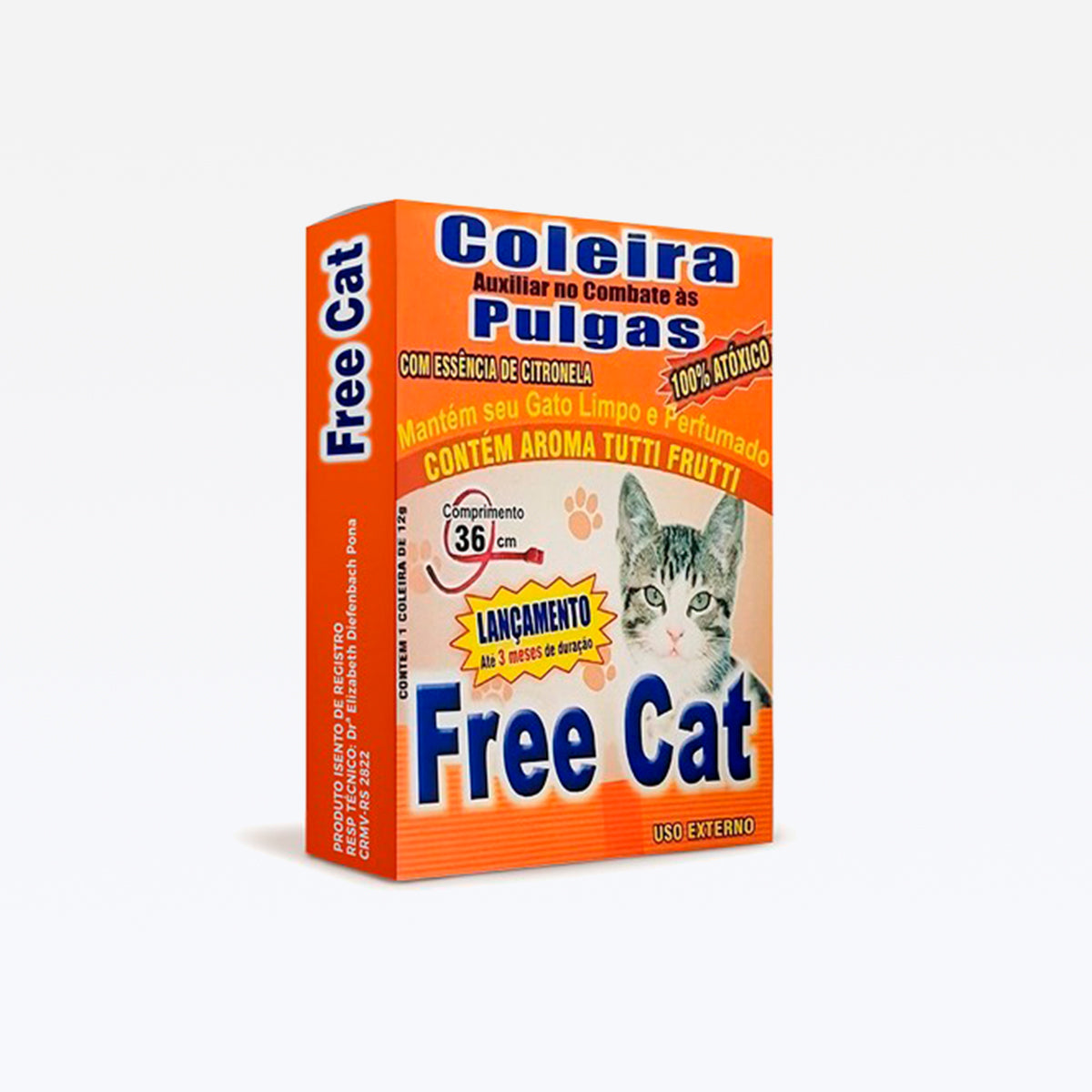 Coleira Antipulgas Free Cat