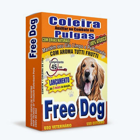 Coleira Antipulgas Free Dog