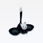 Comedouro P/gato Gatito Preto