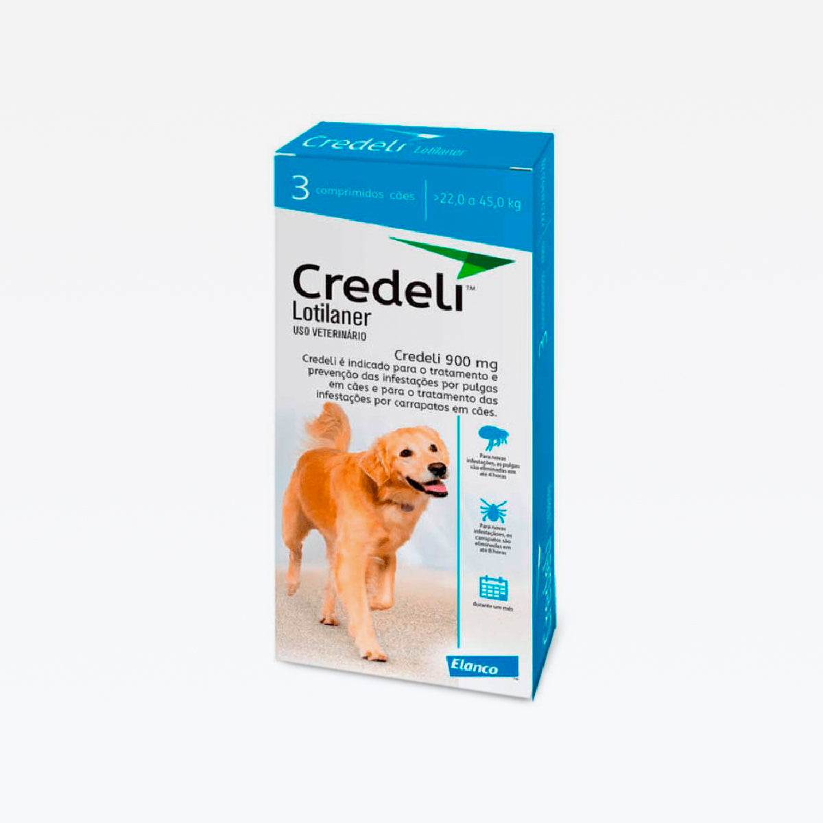 Credeli 3 Comprimidos Azul 22-45kg.
