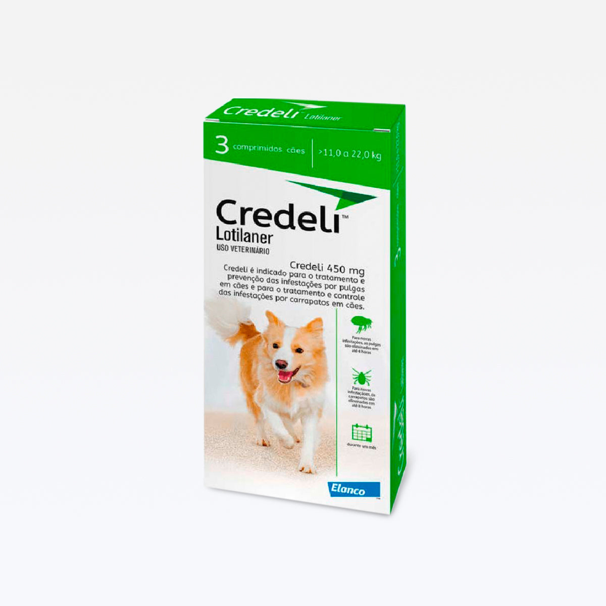 Credeli 3 Comprimidos Verde 11-22kg.