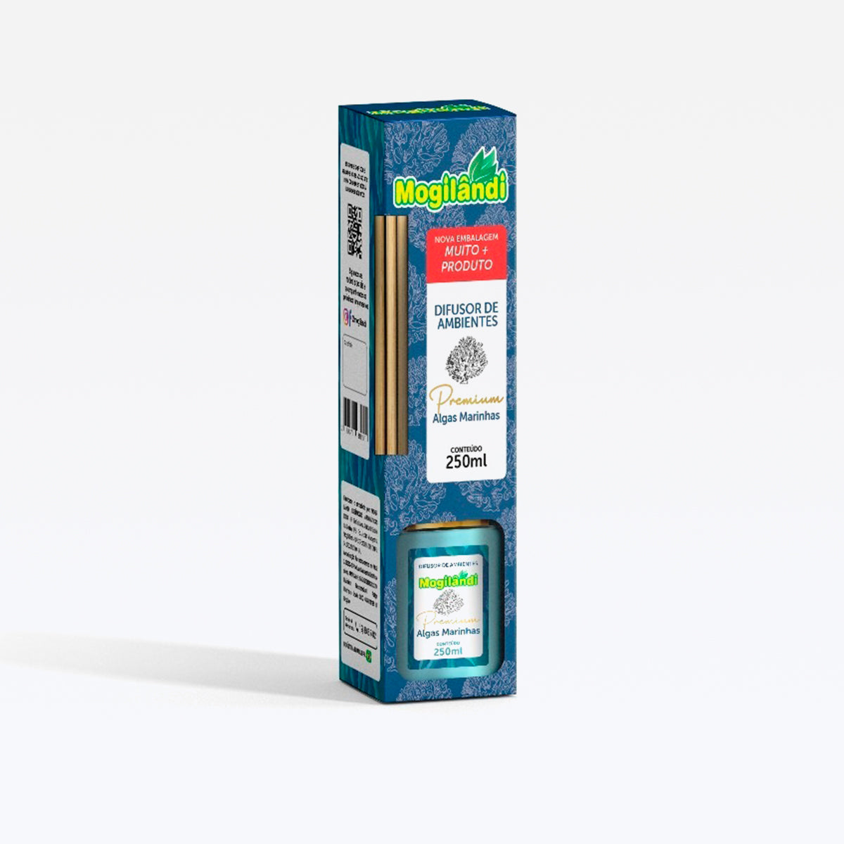Difusor Premium De Aroma P/ Ambientes Algas Marinhas 250ml Mogilandi