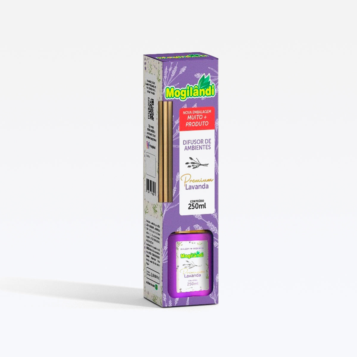 Difusor Premium De Aroma P/ Ambientes Lavanda 250ml Mogilandi