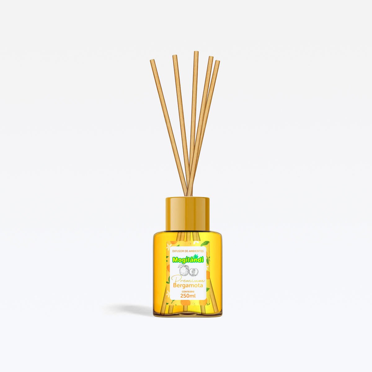 Difusor Premium De Aroma P/ Ambientes Bergamota 250ml Mogilandi