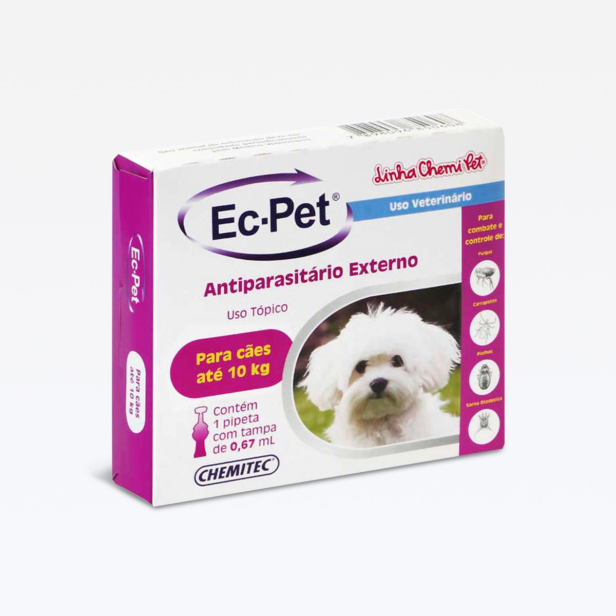 Ec Pet 0,67ml Caes Ate 10kg