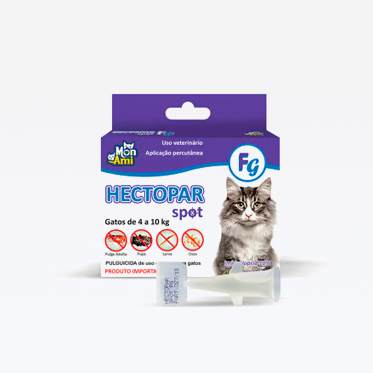 Hectopar Spot Antipulgas Gatos de 4 A 10kg