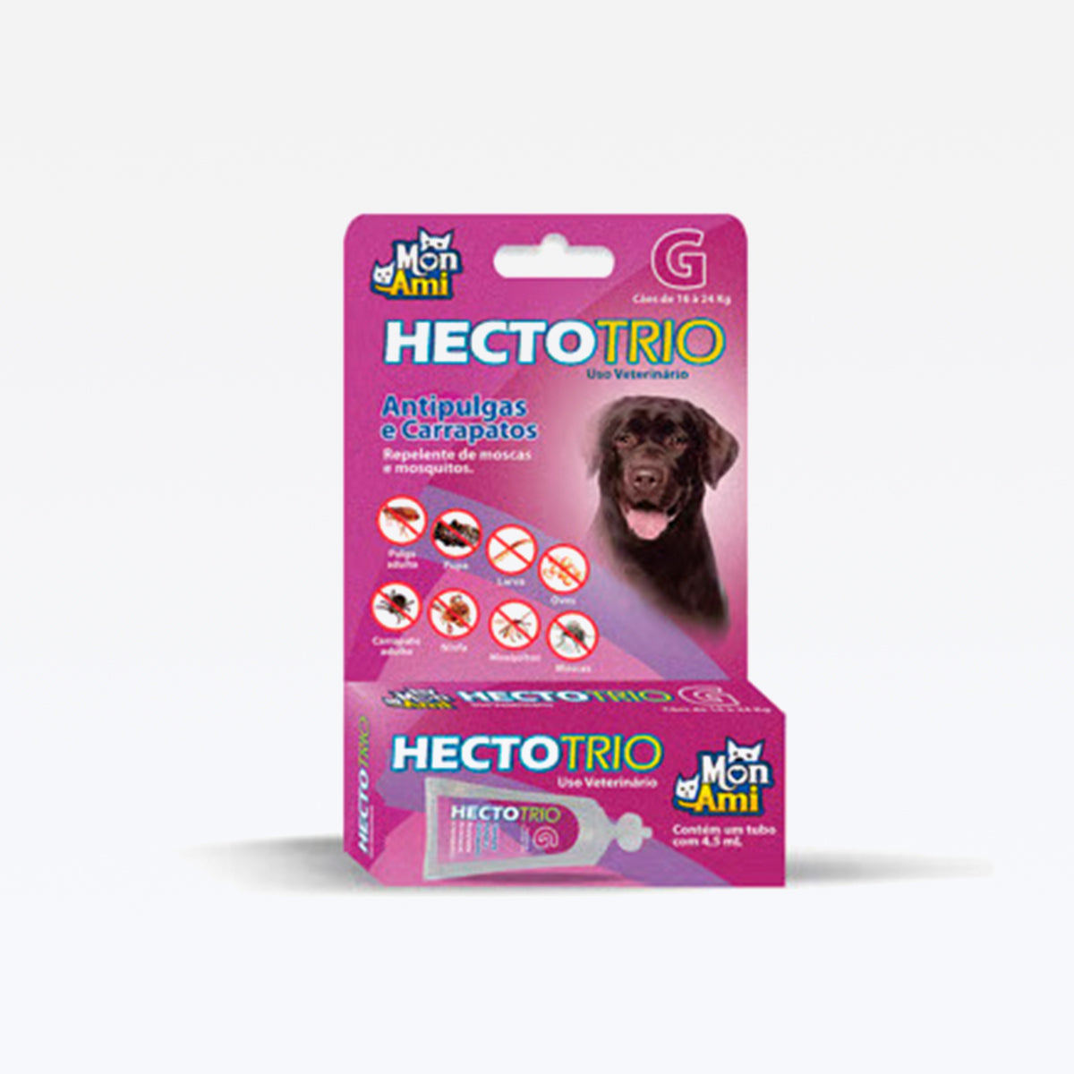 Hectotrio Antipulgas E Carrapatos P/ Caes 16 A 24kg