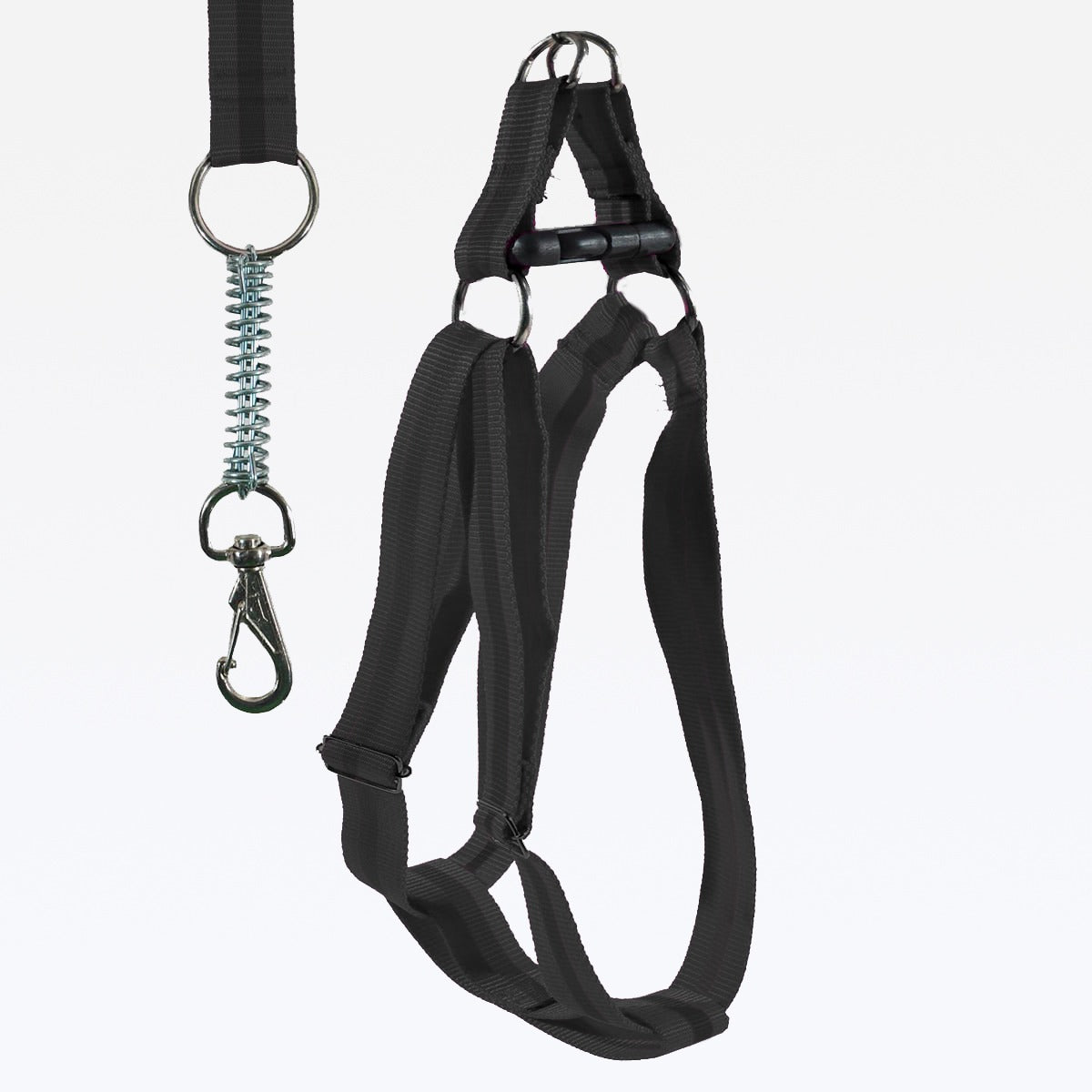 Peitoral Guia Nylon Reforçado Regulável - Preto