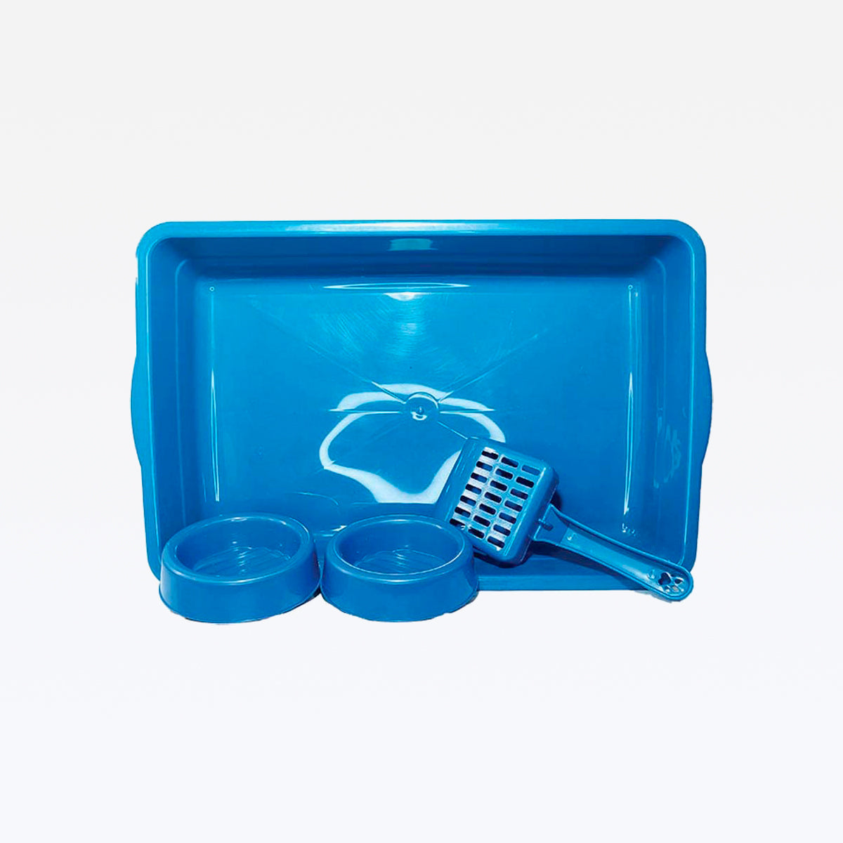 Kit Bandeja para Gato (1 Band.2 Com. 1 Pa)