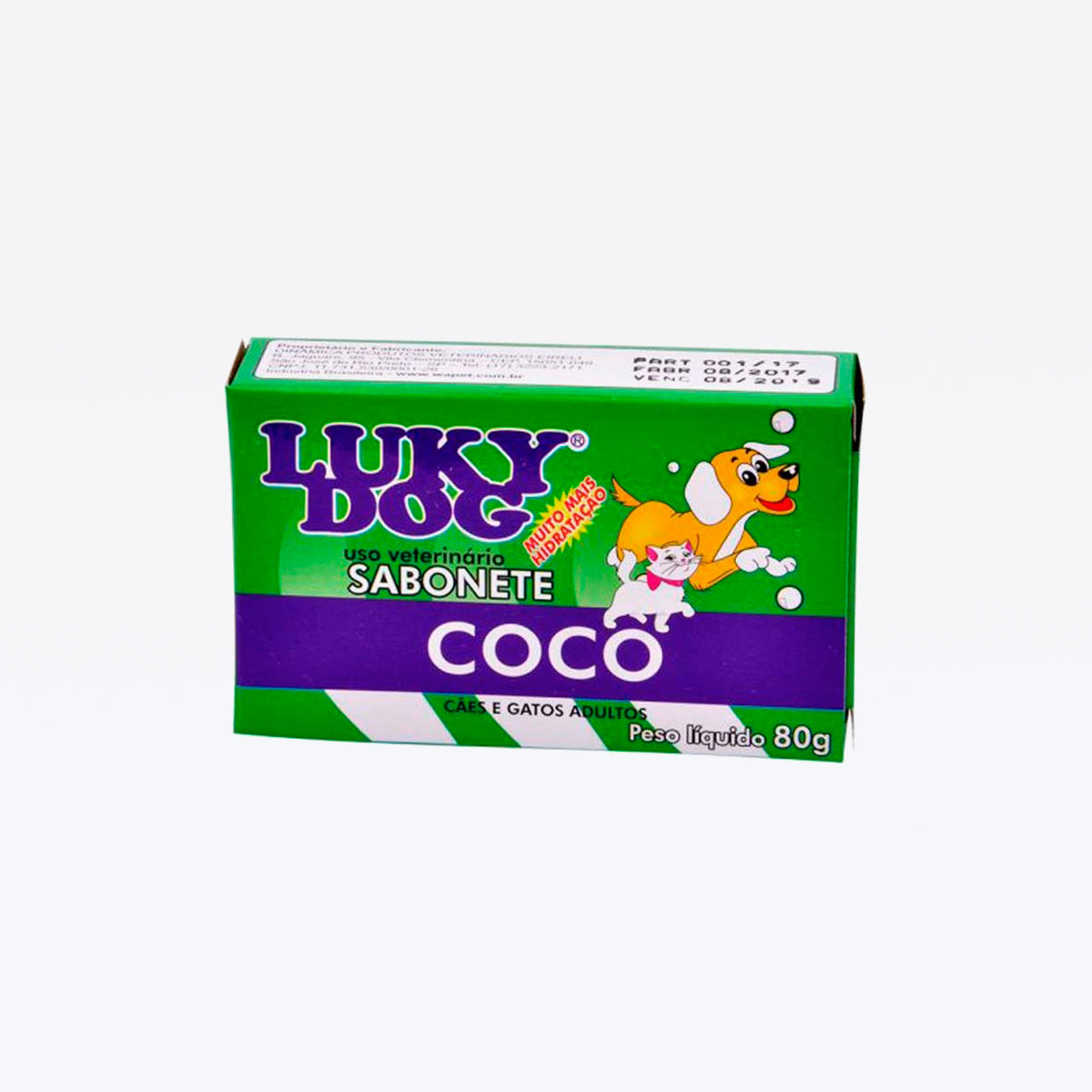 Luky Dog Sabão Coco 80g