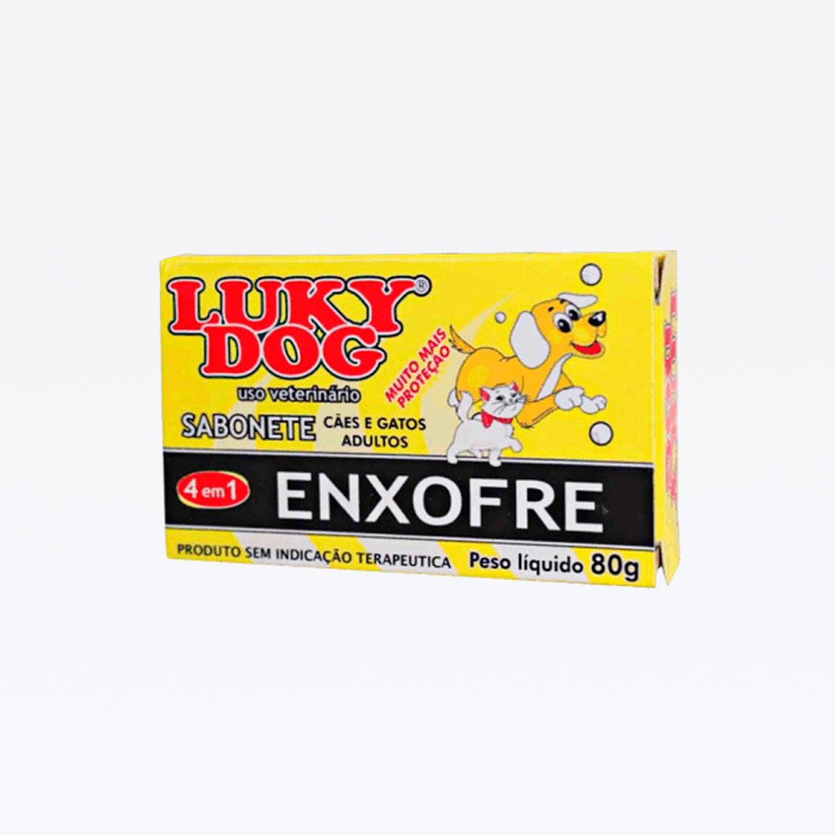 Luky Dog Sabão Enxofre 4x1 80g