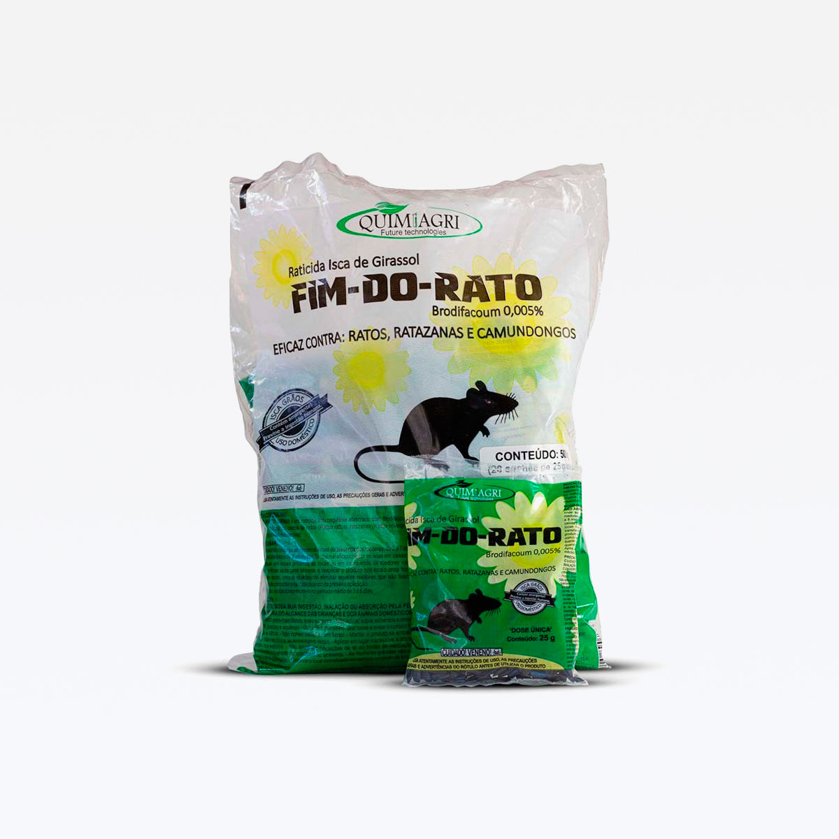 Raticida Fim Do Rato Girassol 40x25gr