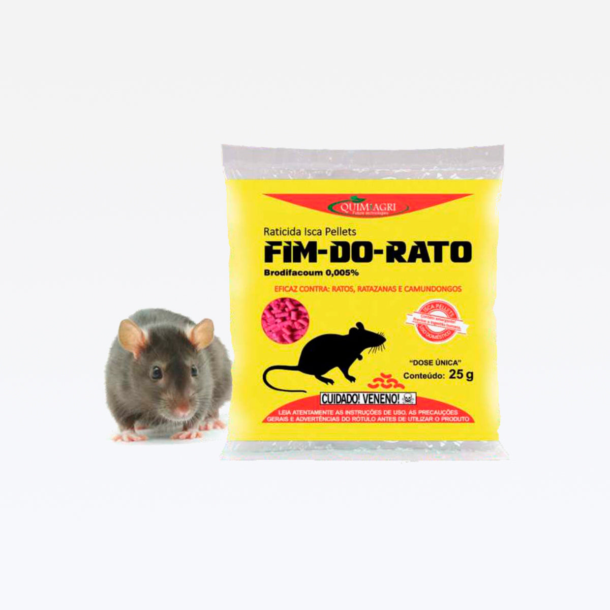 Raticida Fim Do Rato Pelets 40x25gr