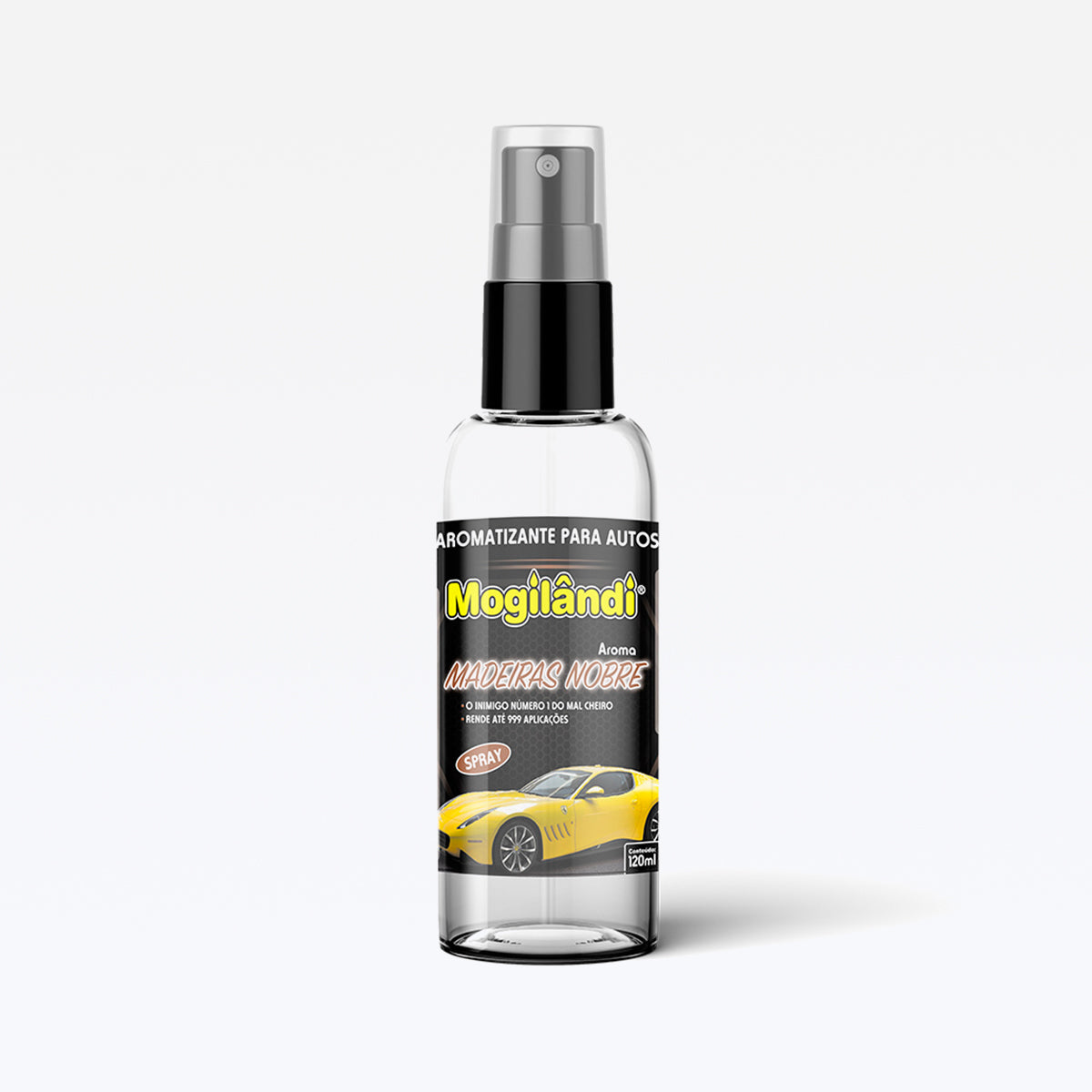 Spray Automotivo Aroma Madeiras Nobres 120ml Mogilandi