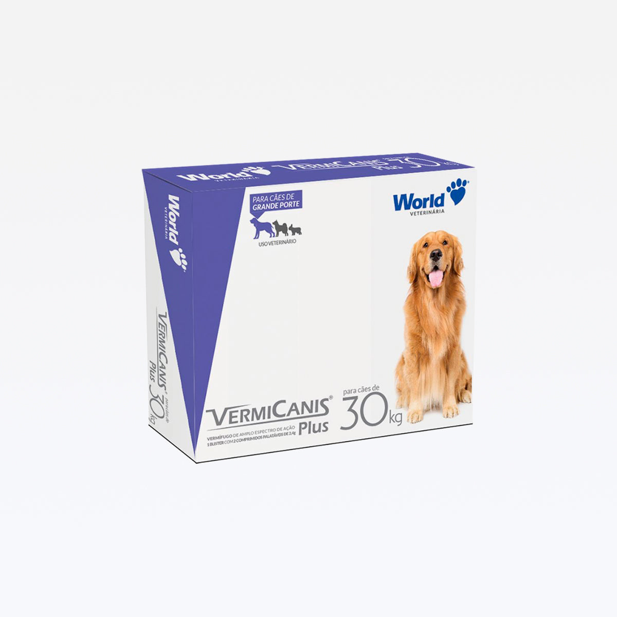 Vermicanis Plus Cartucho 30 Kg C/ 2 Comprimidos