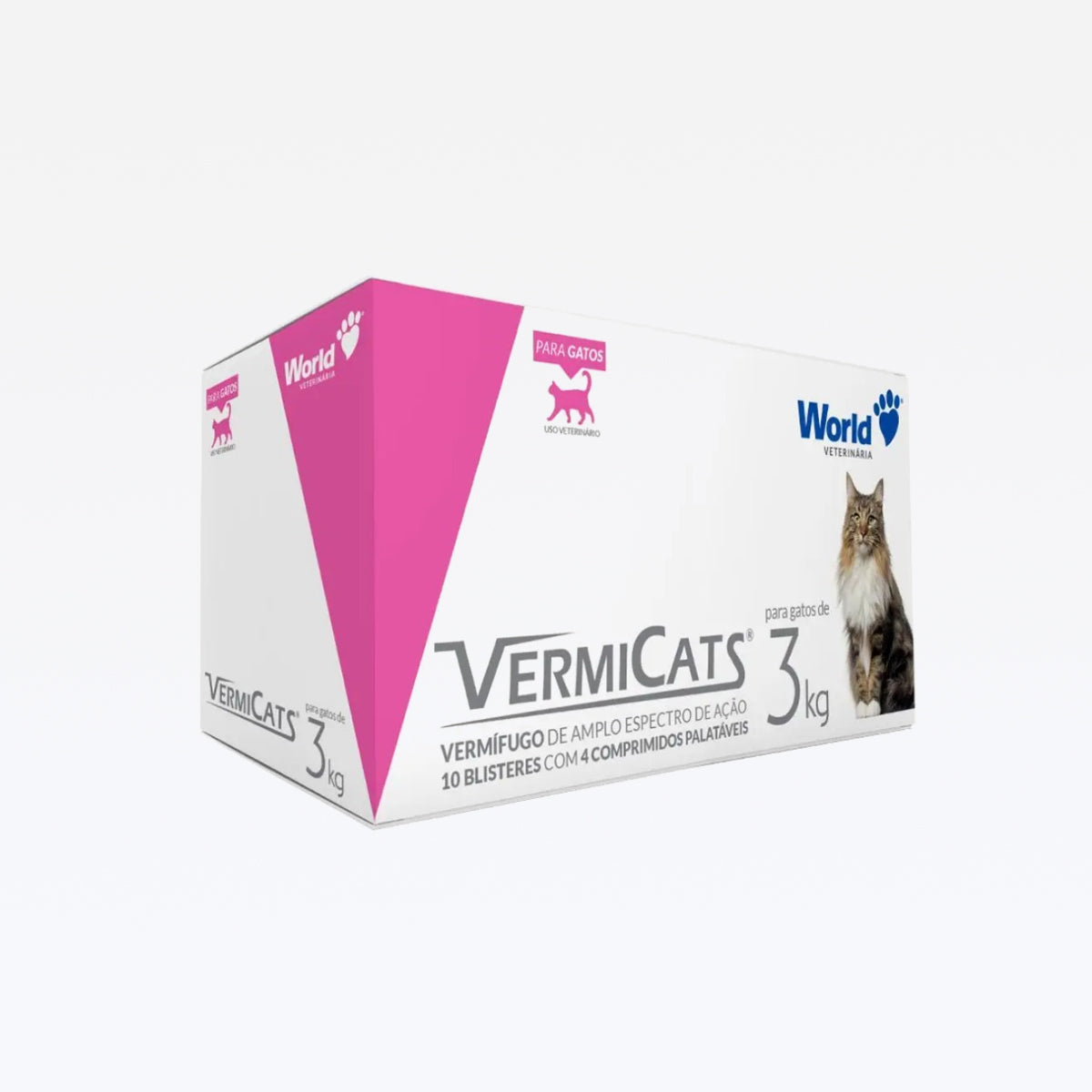 Vermicats cartela com 4 Comprimidos