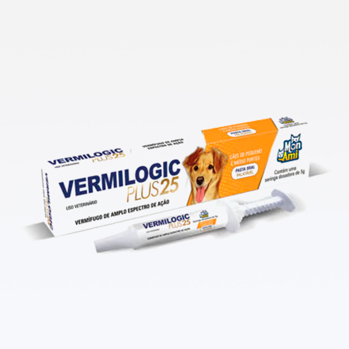 Vermilogic Plus Pasta 25 Caes De Porte Pequeno E Médio 5 Gr