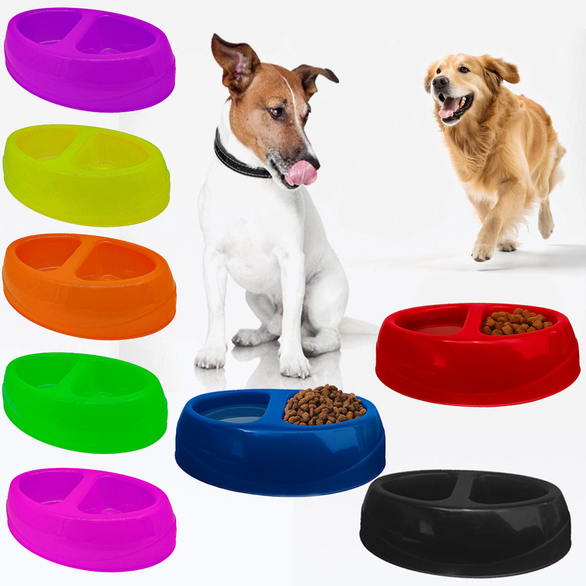 Comedouro Duplo para Cães 1000 Ml