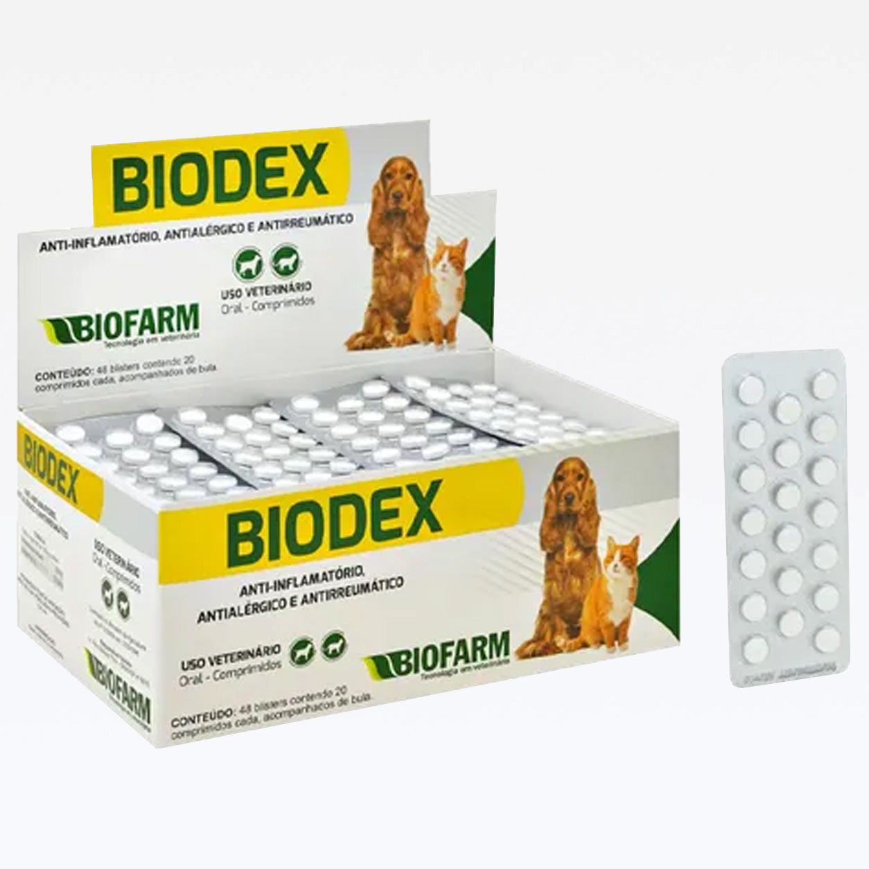 Biodex Cartela 20 Comprimidos