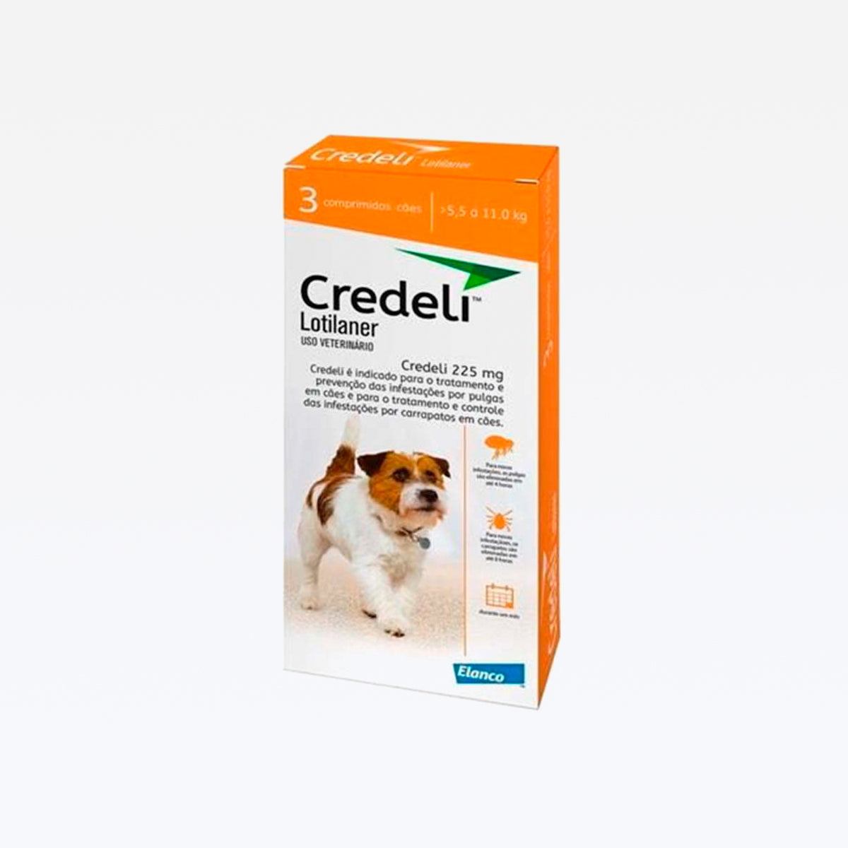 Credeli 3 Comprimidos Laranja 5.5-11kg.