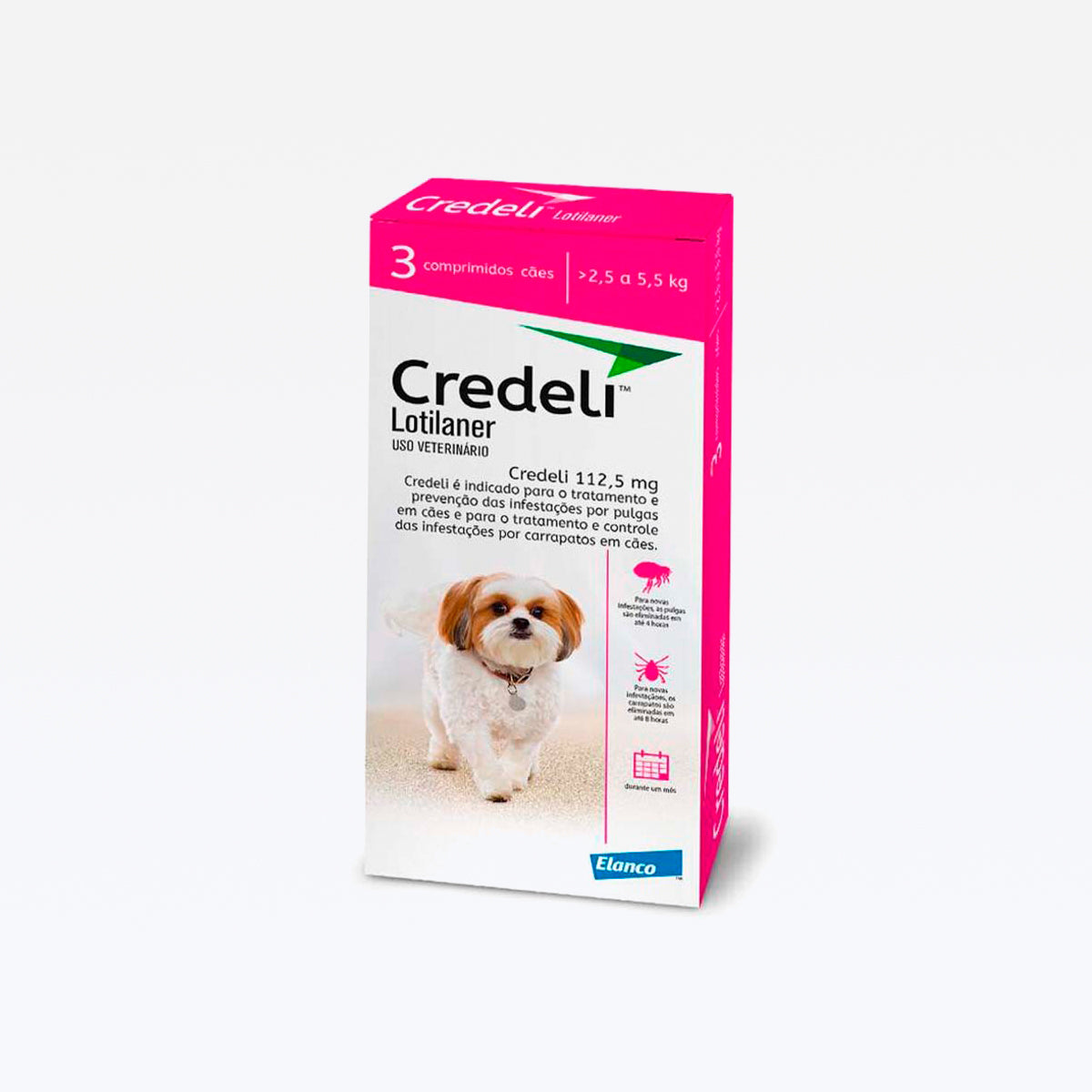 Credeli 3 Comprimidos Rosa 2.5-5.5kg.