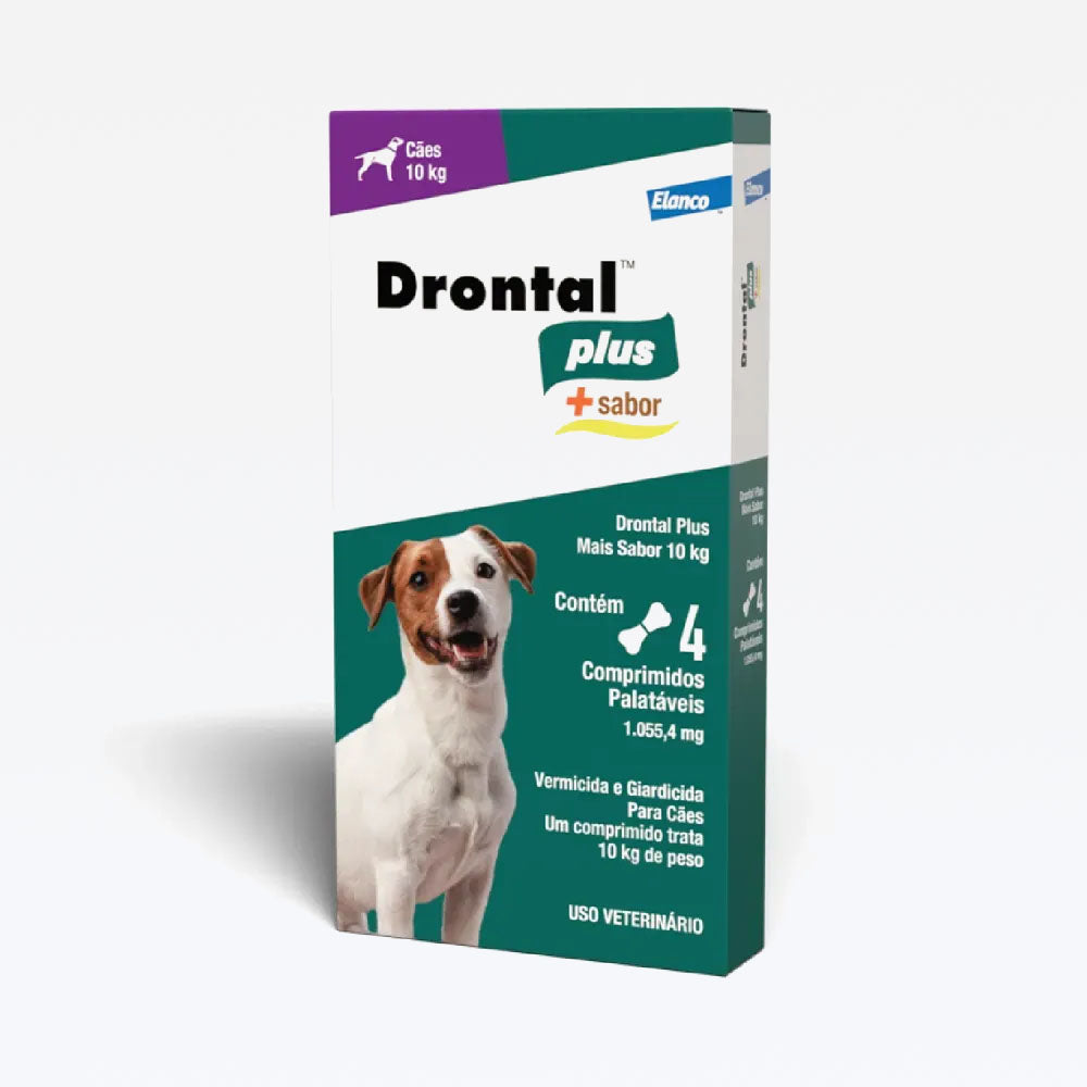 Drontal Plus + Sabor 10kg 4cp