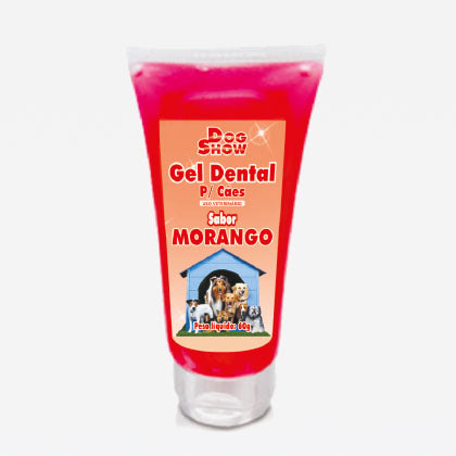 Dog Show Gel Dental para Cães 60g - Sabor Morango