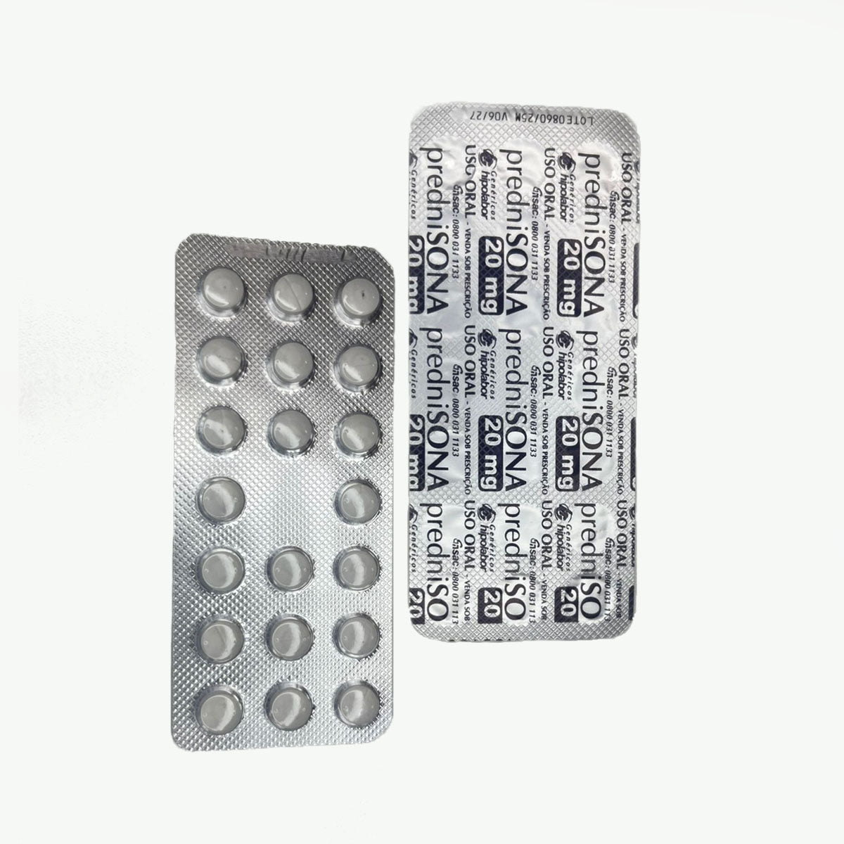 Prednisona 20mg Blister com 20 Comprimidos