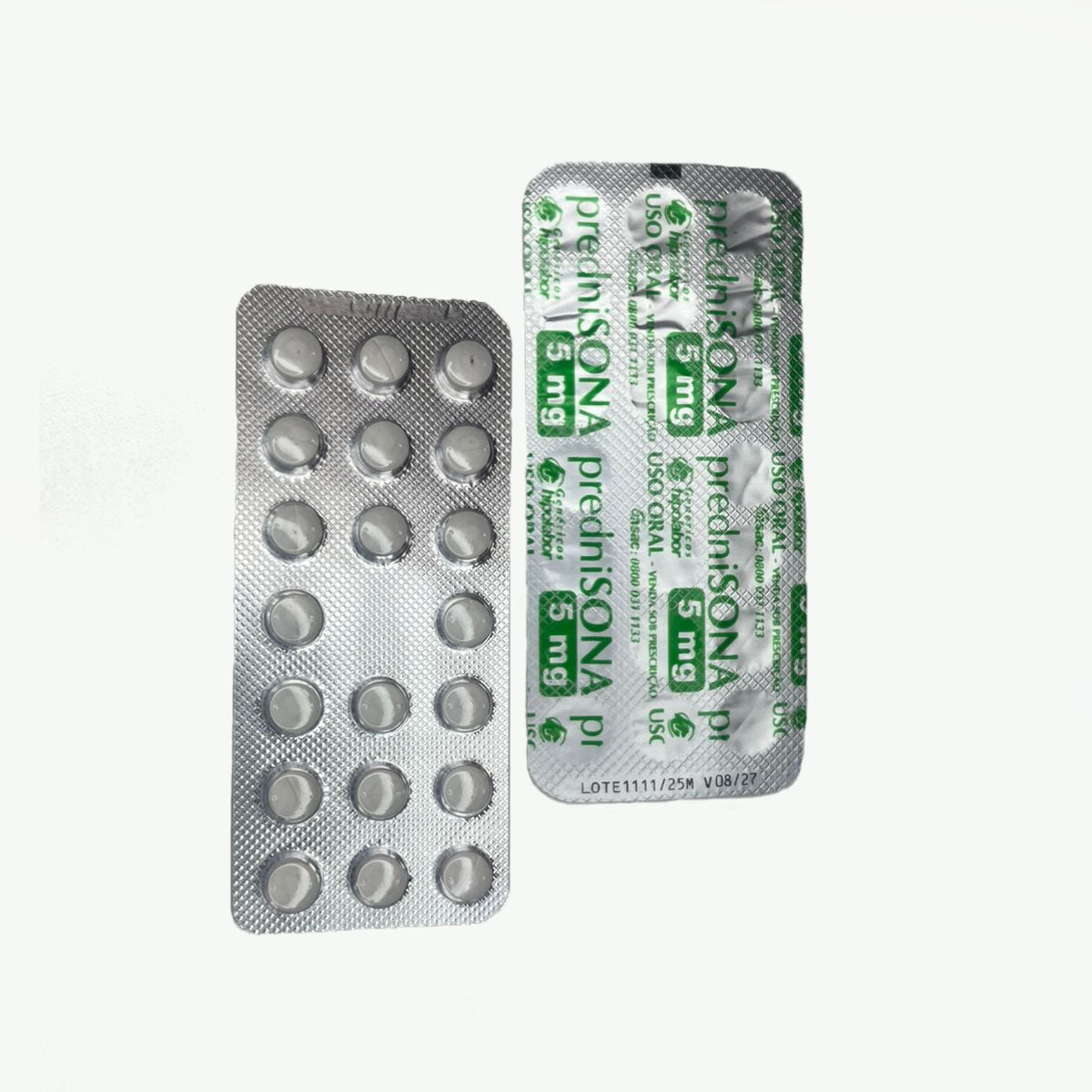 Prednisona 5mg Blister com 20 Comprimidos