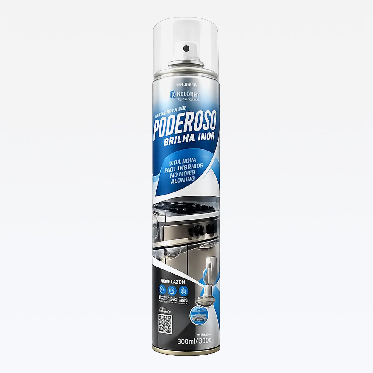 Poderoso Brilha Inox 300 ML