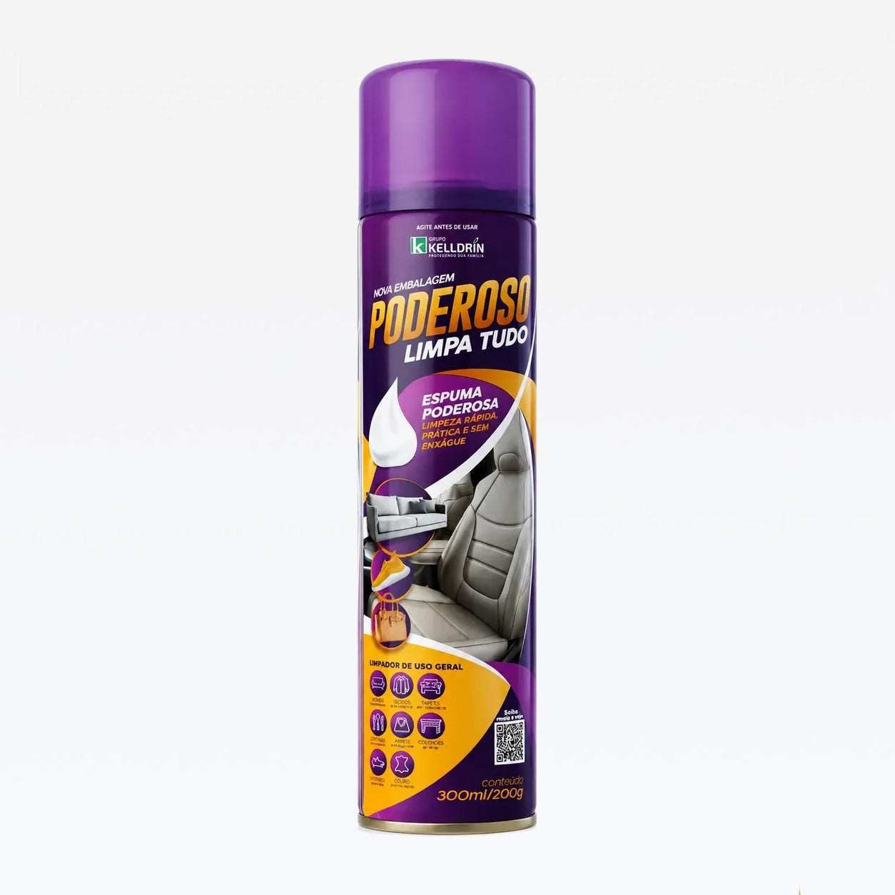 Poderoso Limpa Tudo Espuma 300 ML