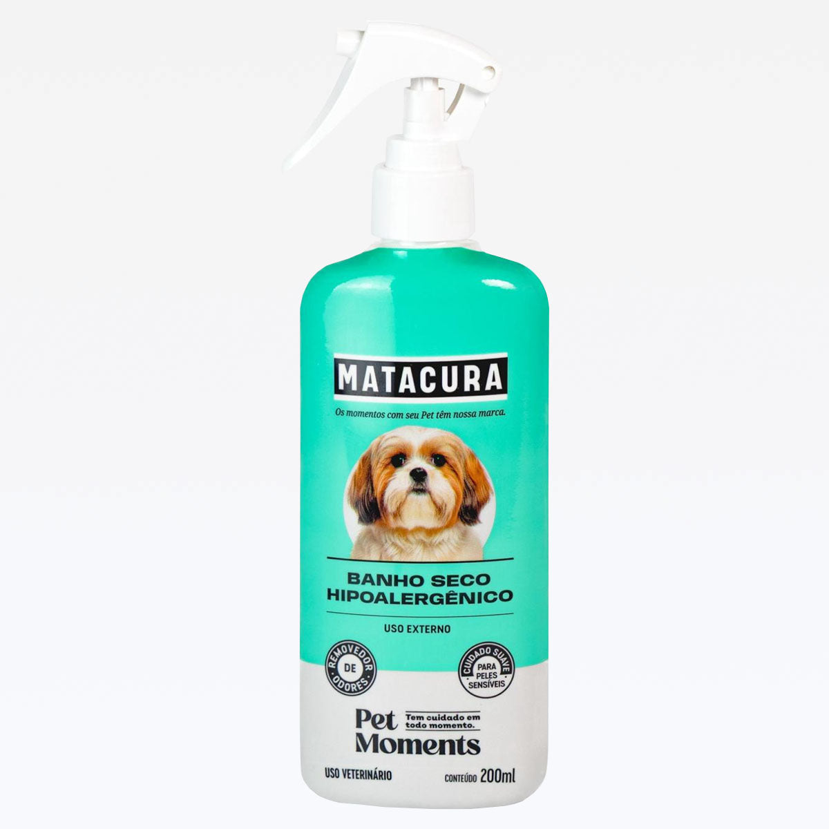 Spray Banho a Seco Hipoalérgico Para Cães Matacura 200 ML