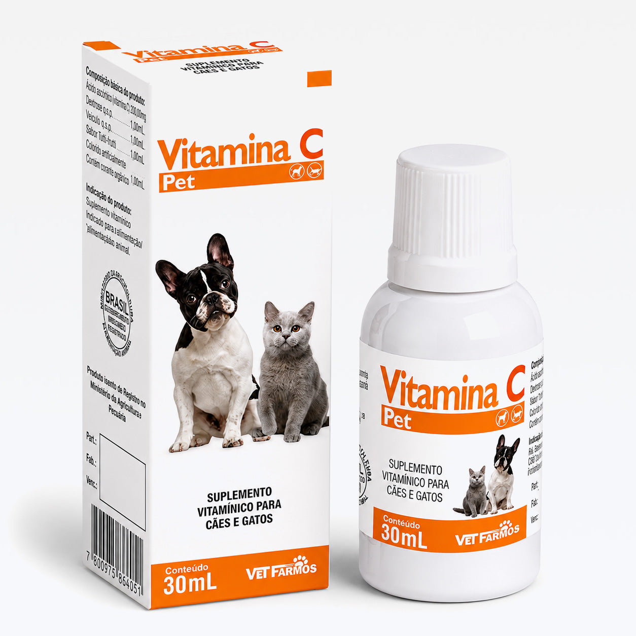 Vitamina C Pet 30Ml Vetfarmos