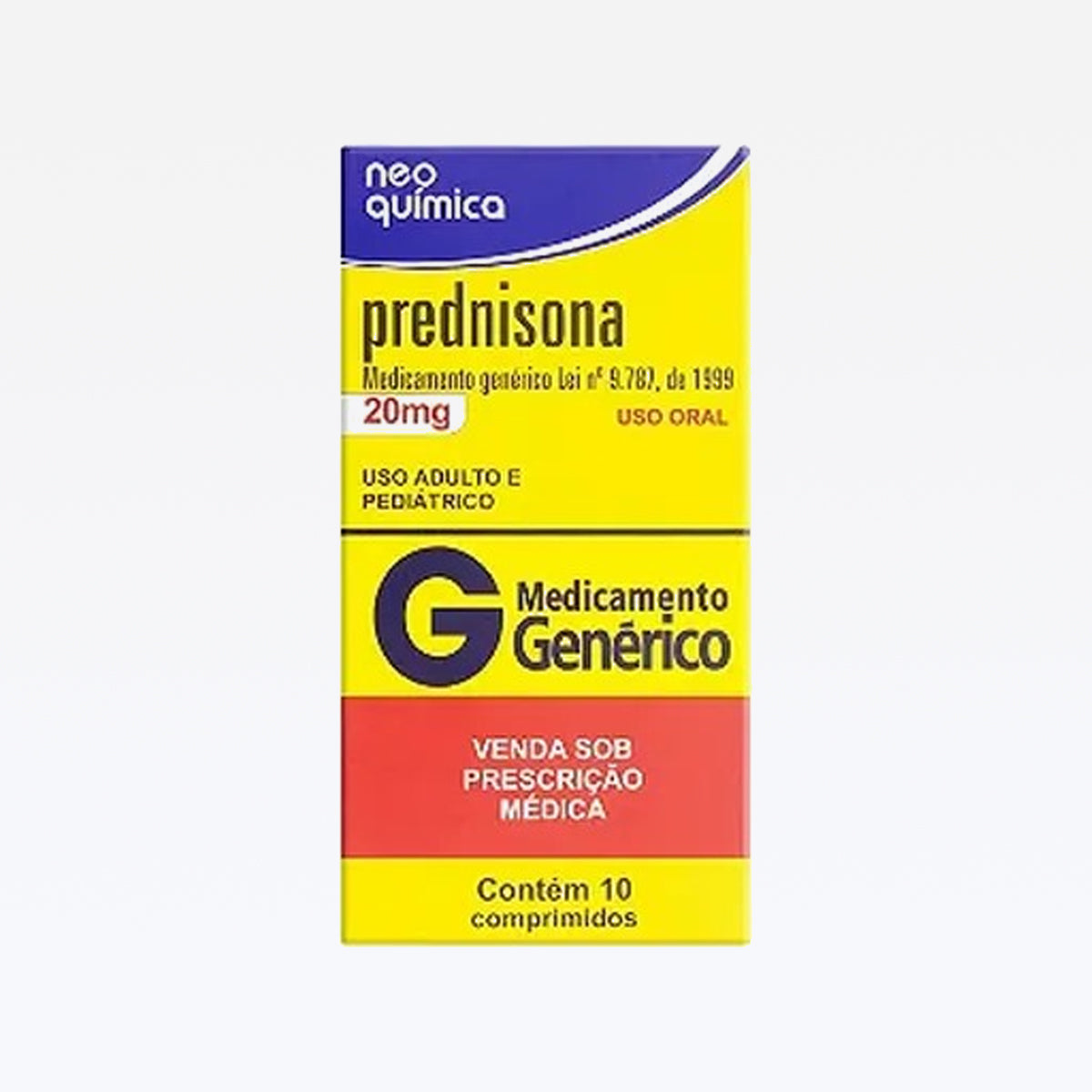 Prednisona 20mg C/ 10Comprimidos
